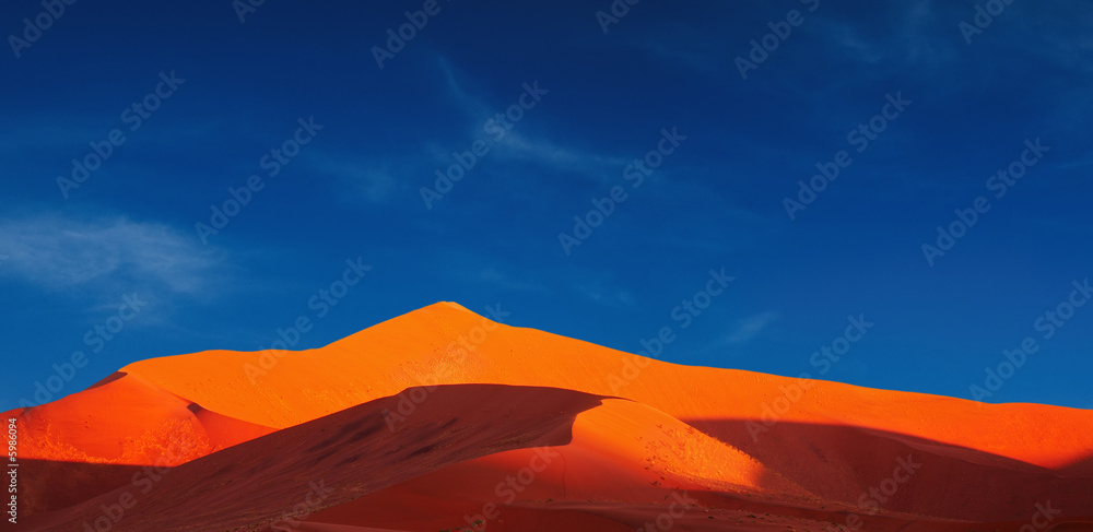纳米比亚索苏斯夫莱纳米布沙漠的沙丘