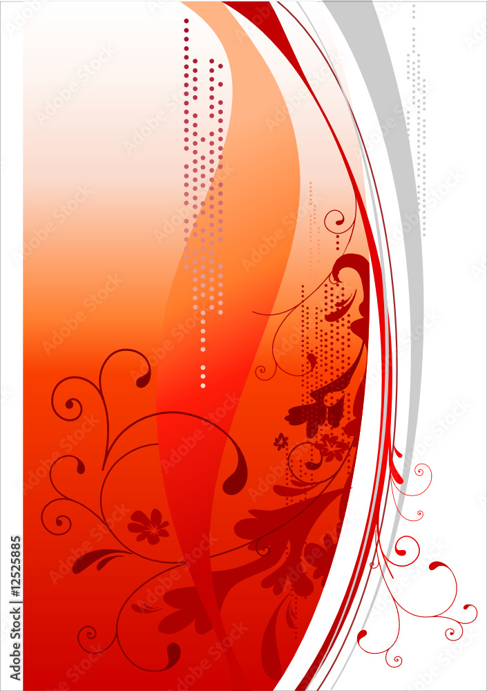 red abstract design