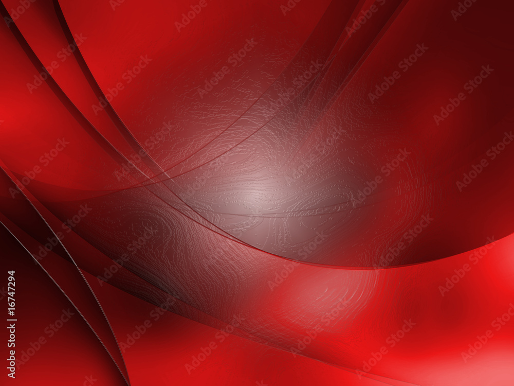 带线条和曲线的抽象红色构图