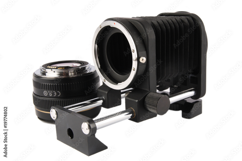 微距波纹管和50mm透镜