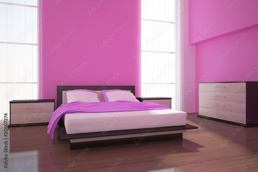 彩色卧室