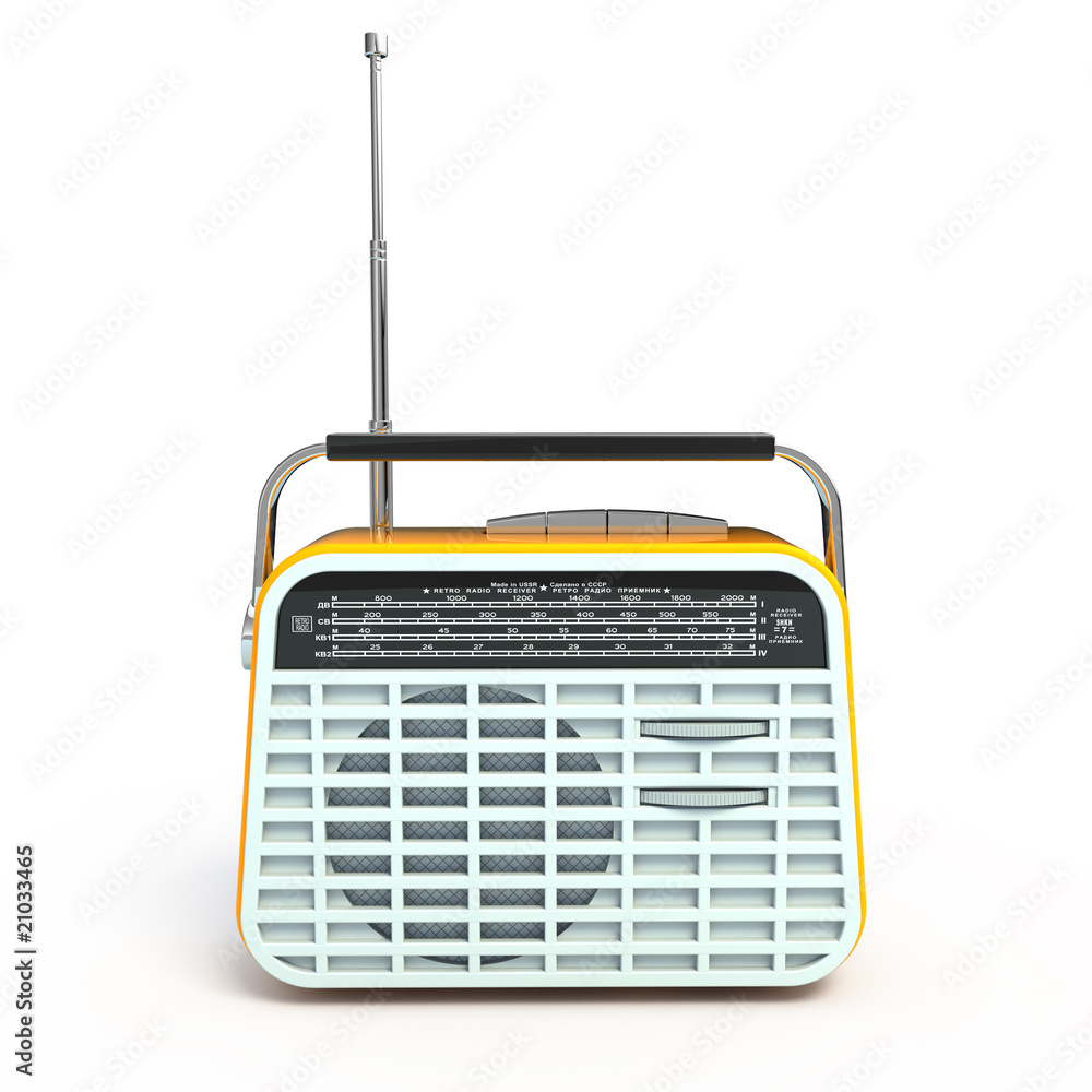 复古收音机-前视图