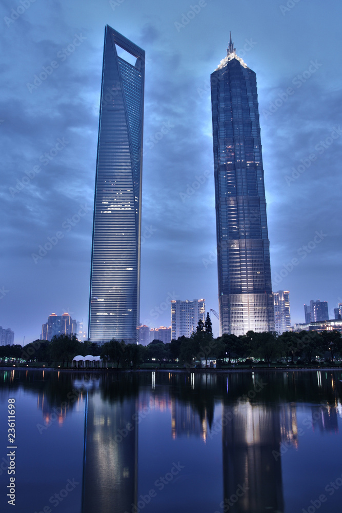 上海浦东的摩天大楼