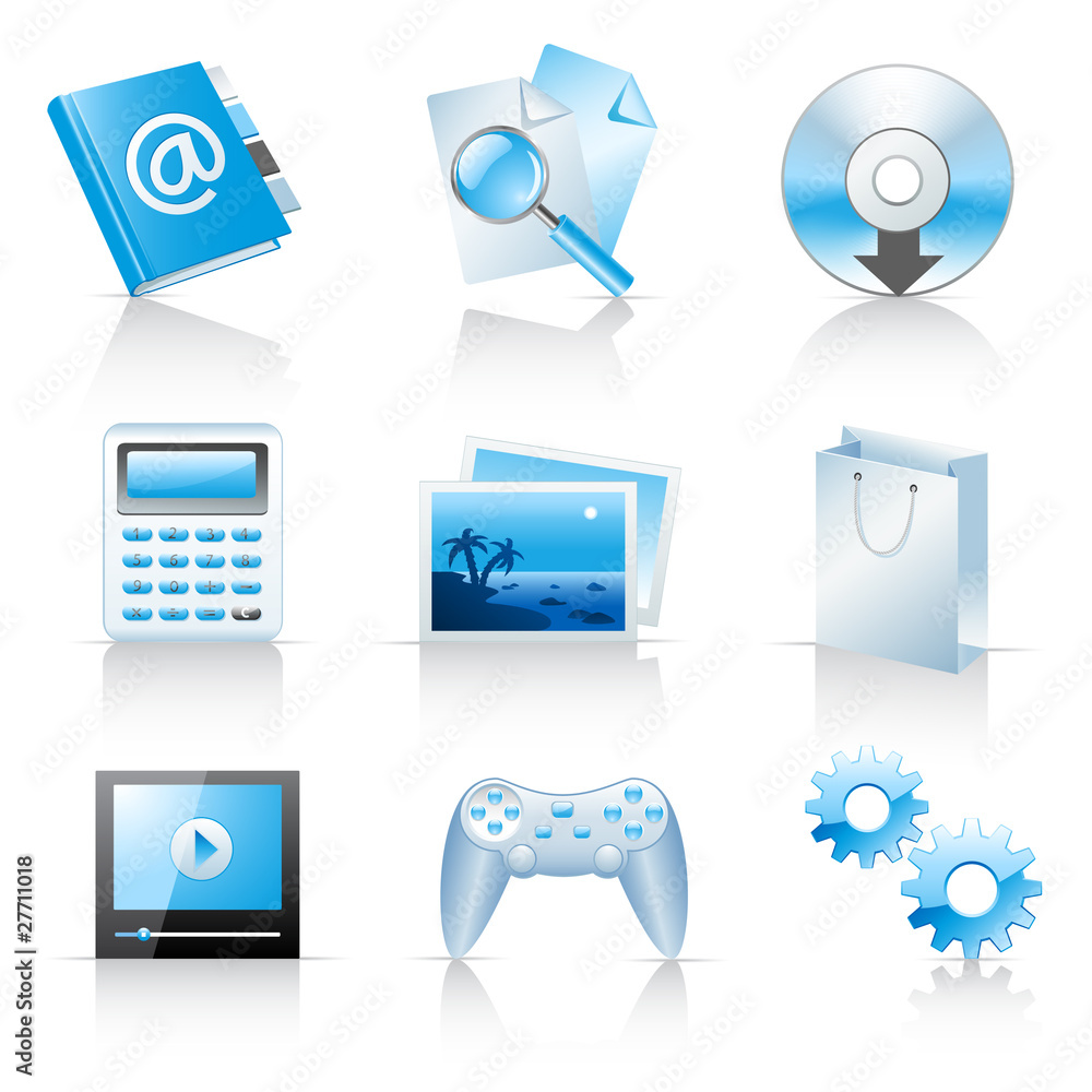 Icons for web applications and services