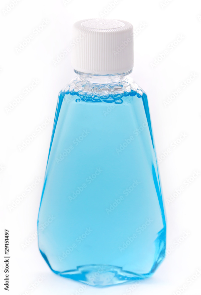 蓝色液体