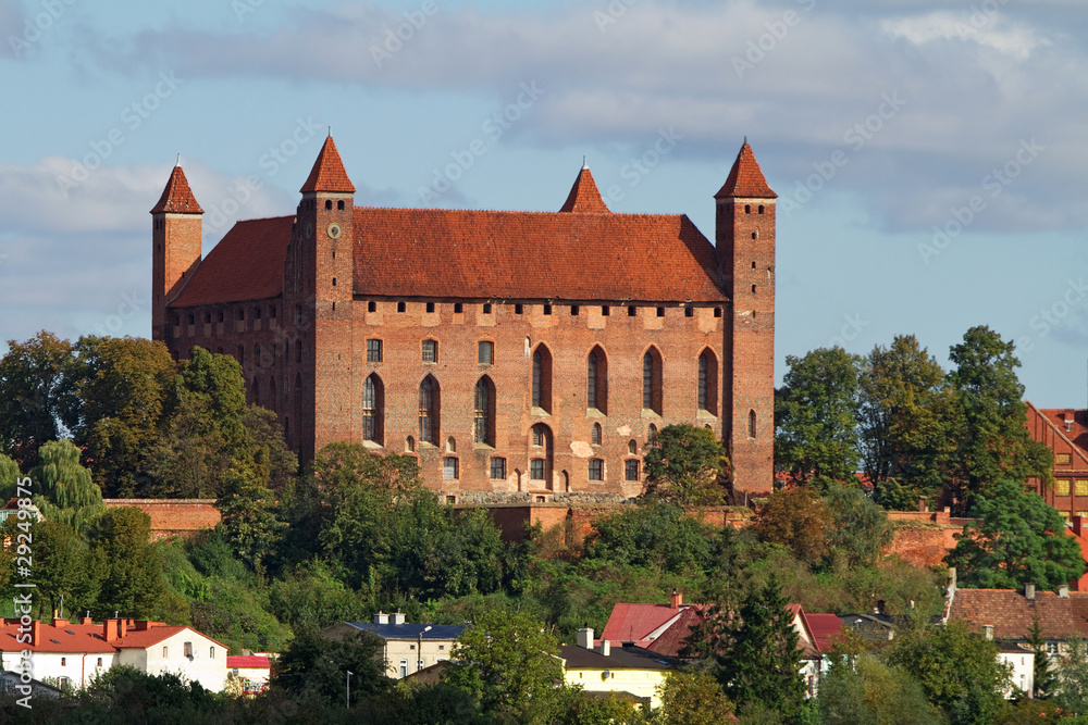 Gniew的城堡在夏天-波兰