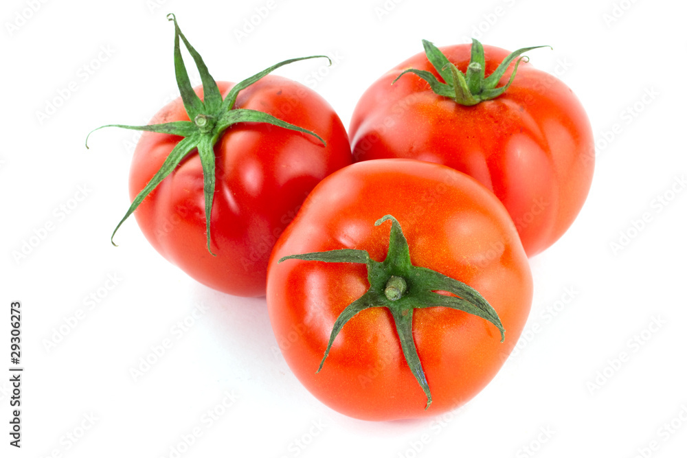新鲜多汁的白番茄