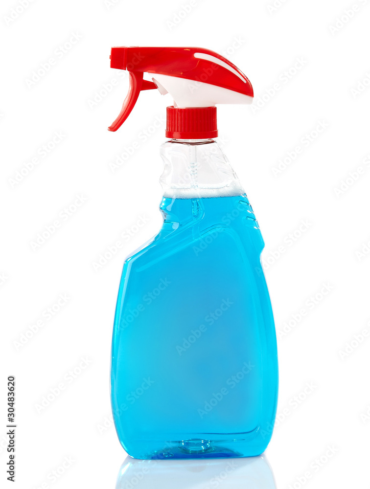 蓝色洗涤液