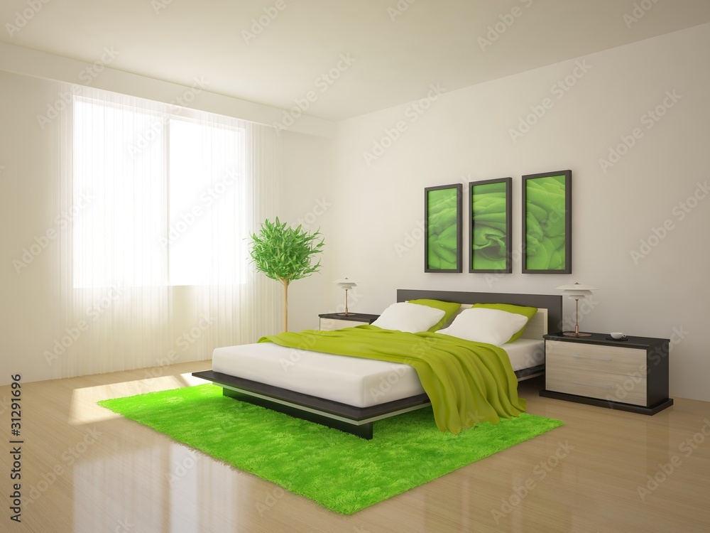 绿色卧室