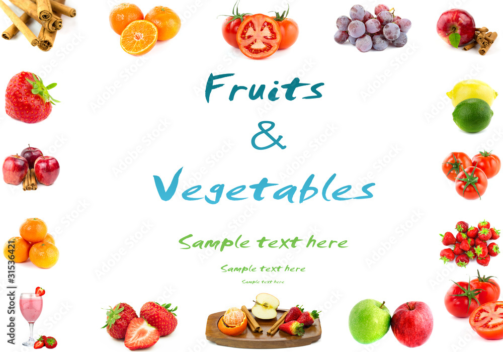 水果和蔬菜背景