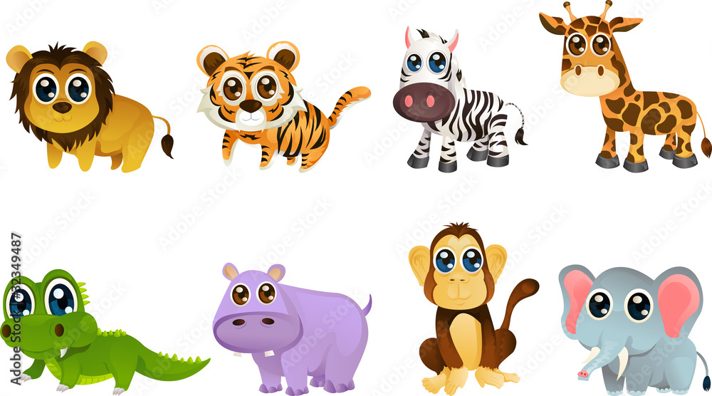 Wildlife animal cartoons