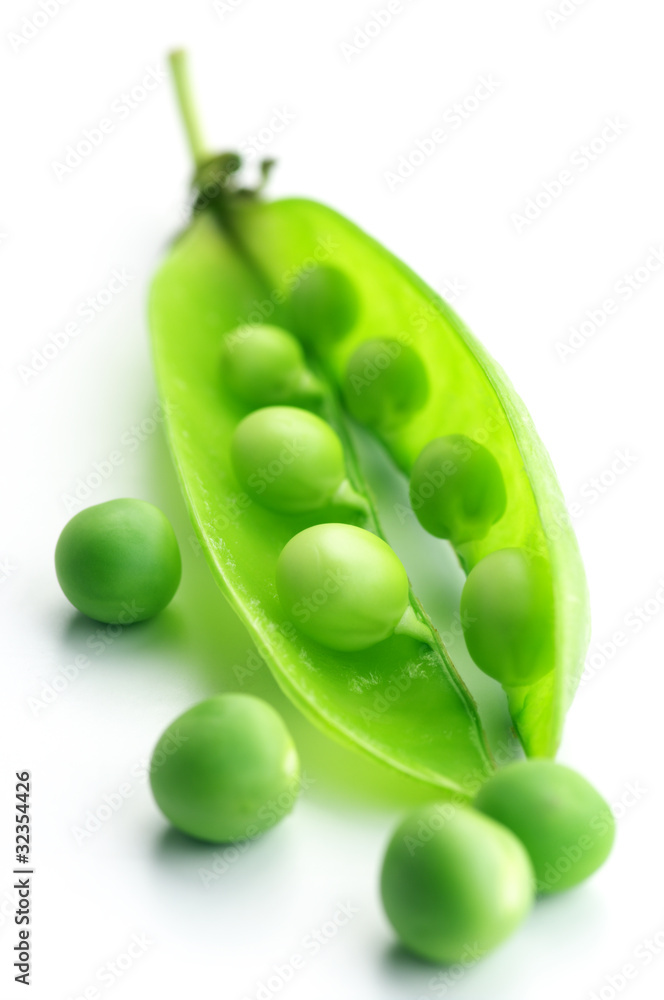 Pea pod and peas