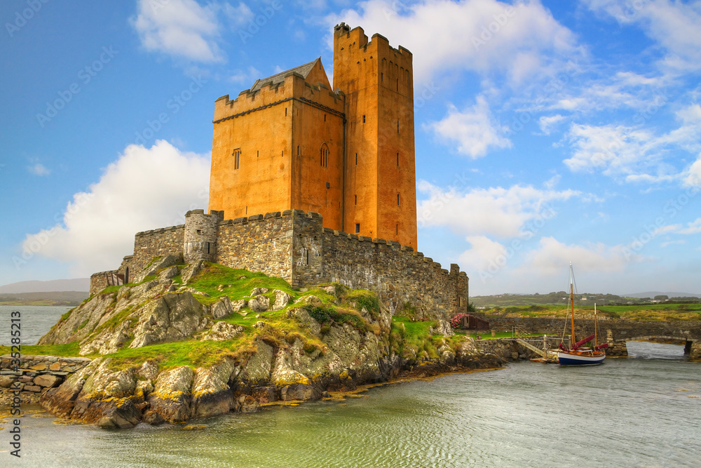 爱尔兰科克海岸的基尔科城堡