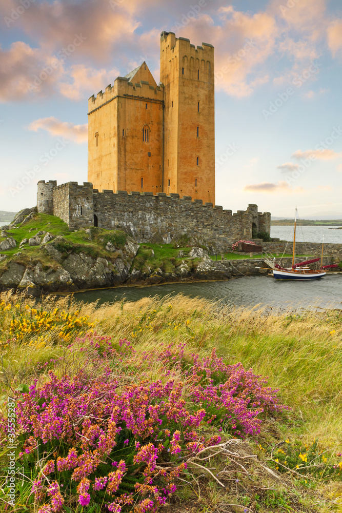 爱尔兰科克海岸的基尔科城堡