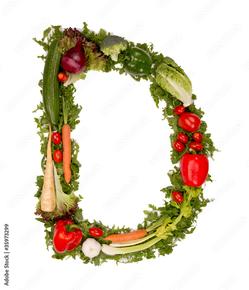蔬菜字母D