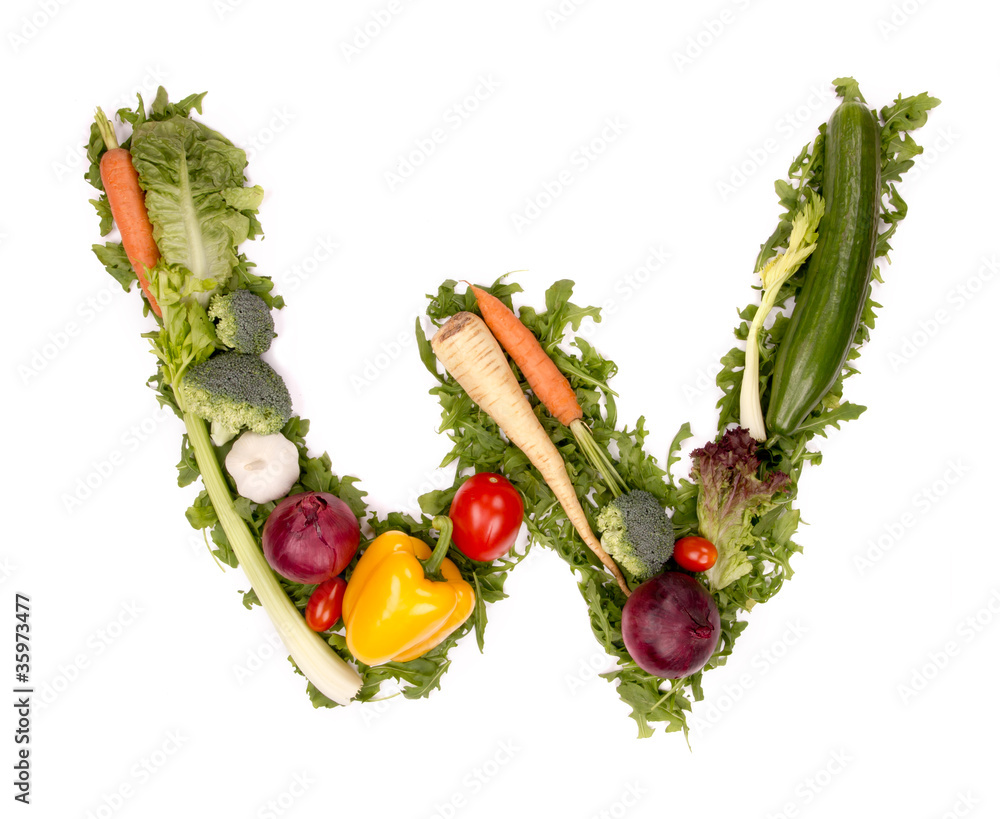 蔬菜字母W