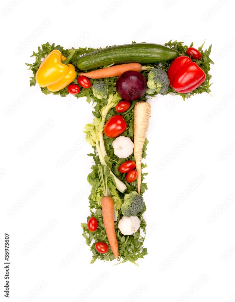 蔬菜字母T