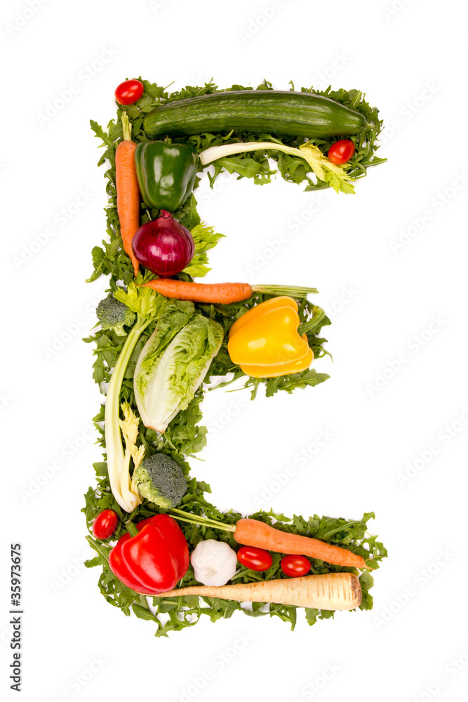 蔬菜字母E
