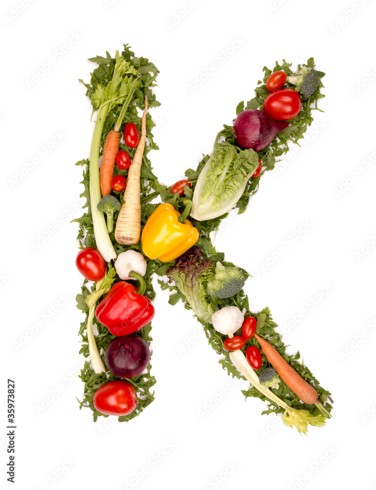 蔬菜字母K