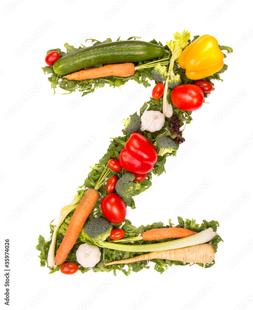 蔬菜字母Z