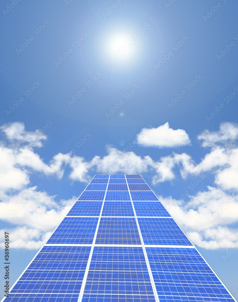 蓝天太阳能电池板
