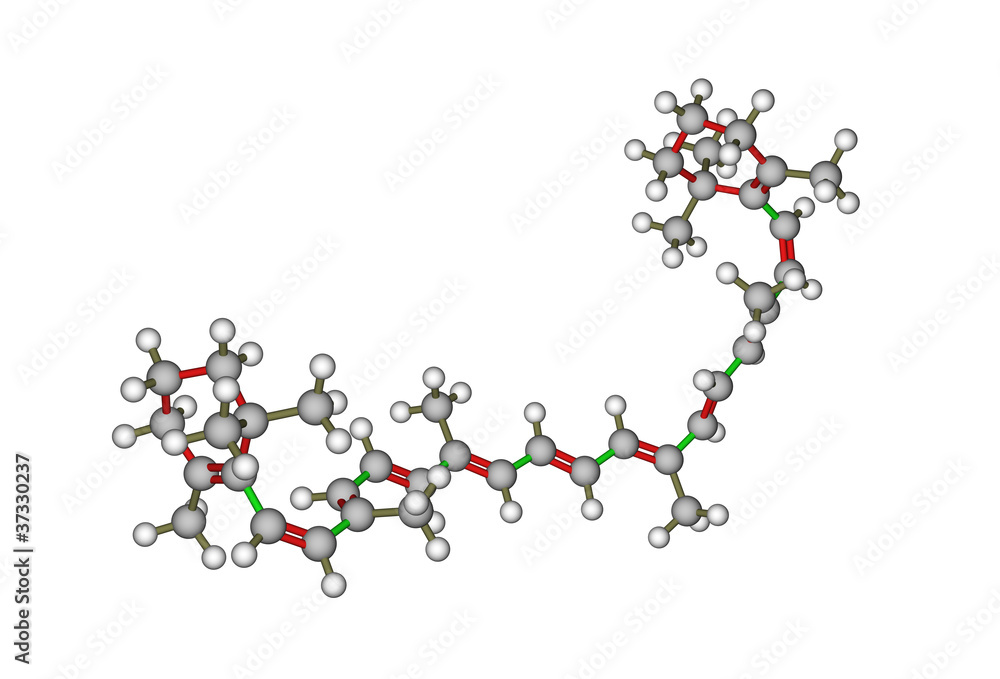 β-胡萝卜素的分子结构
