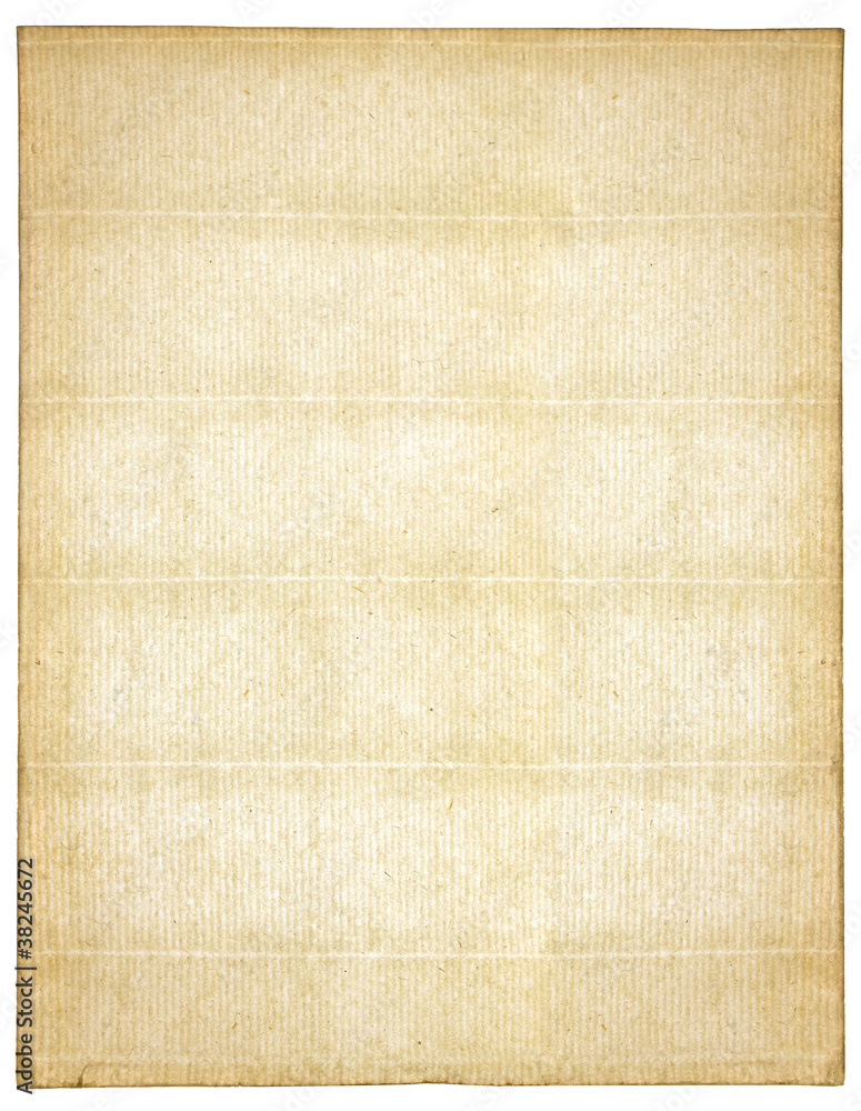 一张白色背景上有水印的老式纸