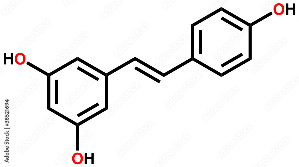 白藜芦醇结构式