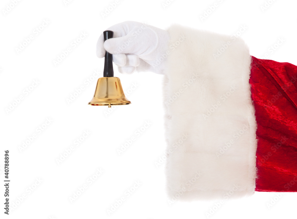 Weihnachtsmann klingelt die Glocke