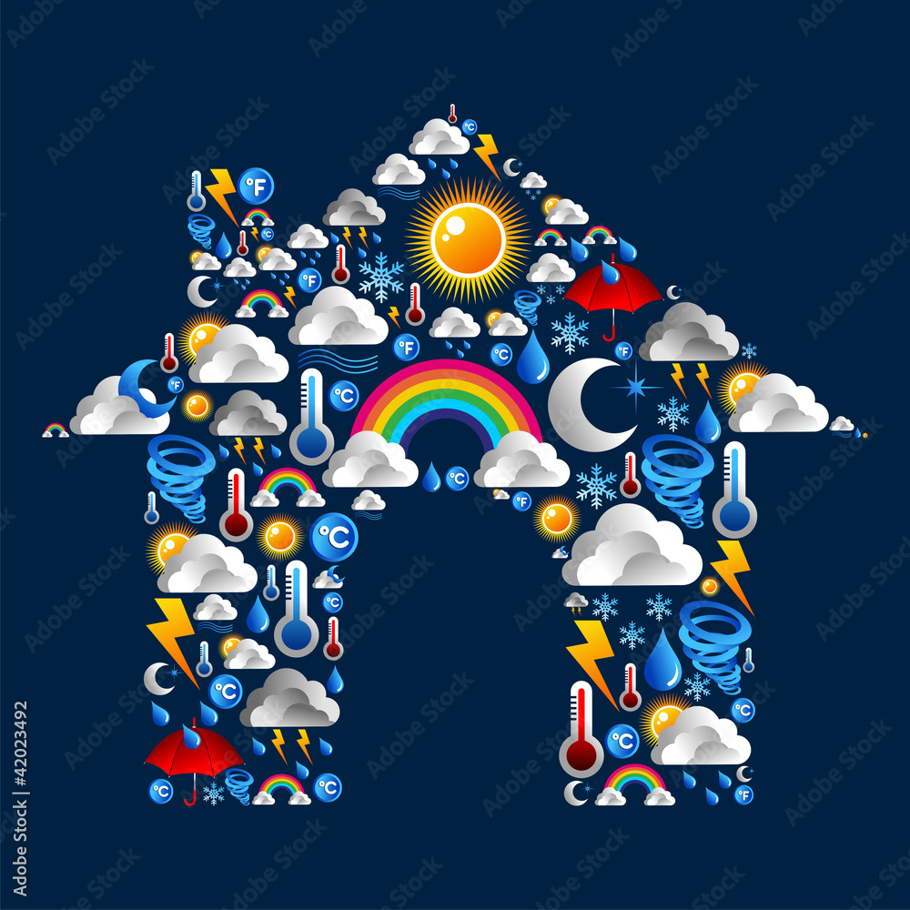 Weather Icons set house