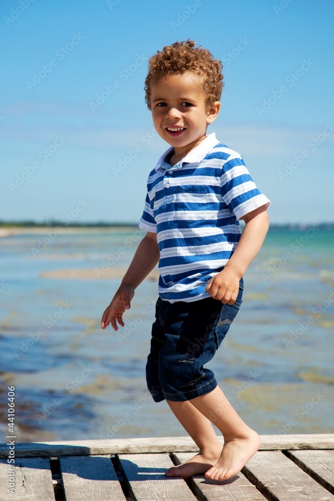 Adorable Kid Enjoying Summer
