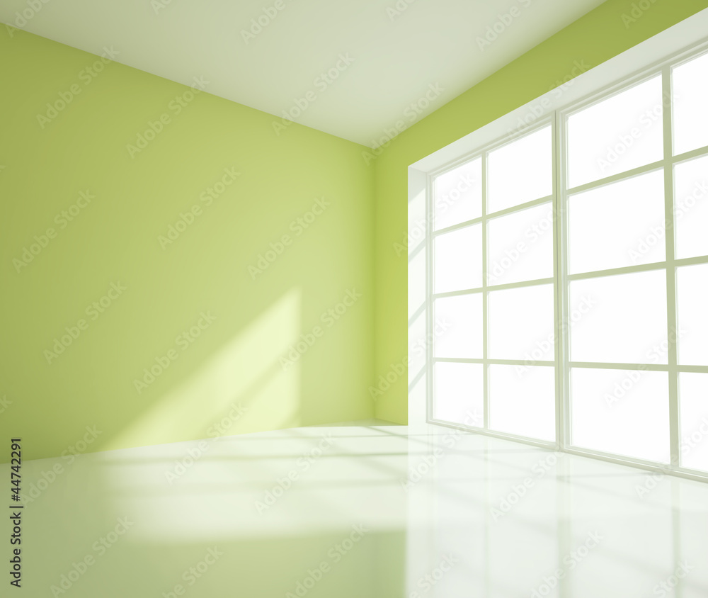 空绿色房间