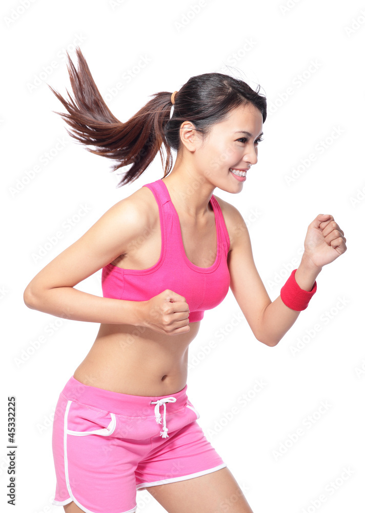 个人资料中的跑步健身运动女性