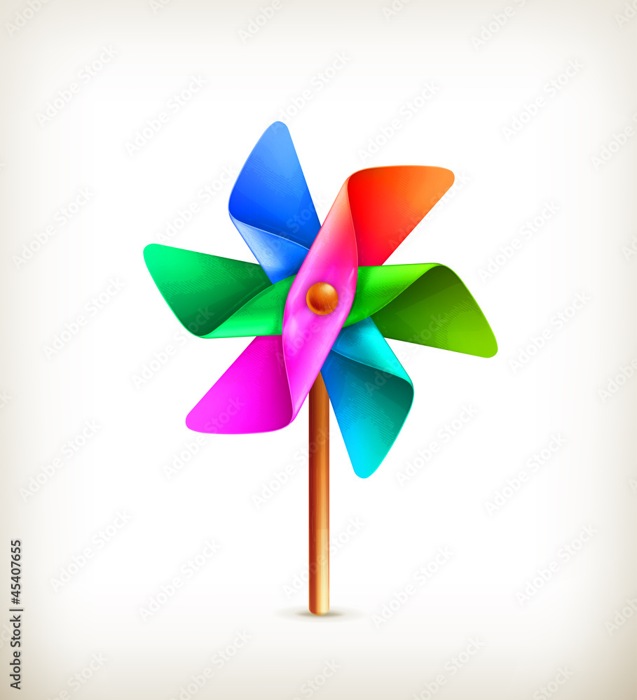 Pinwheel toy multicolor