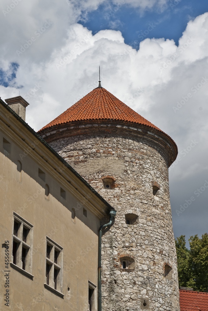 中世纪的塔楼和古老的城堡，Pieskowa Skala