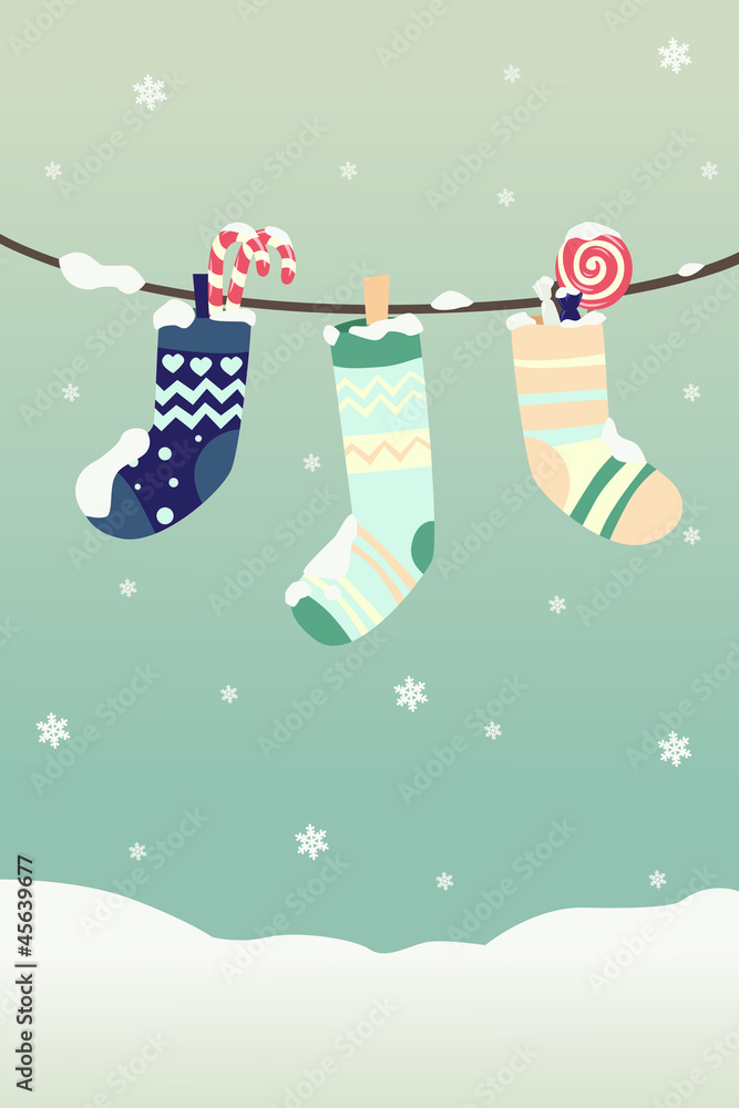 冬季圣诞袜