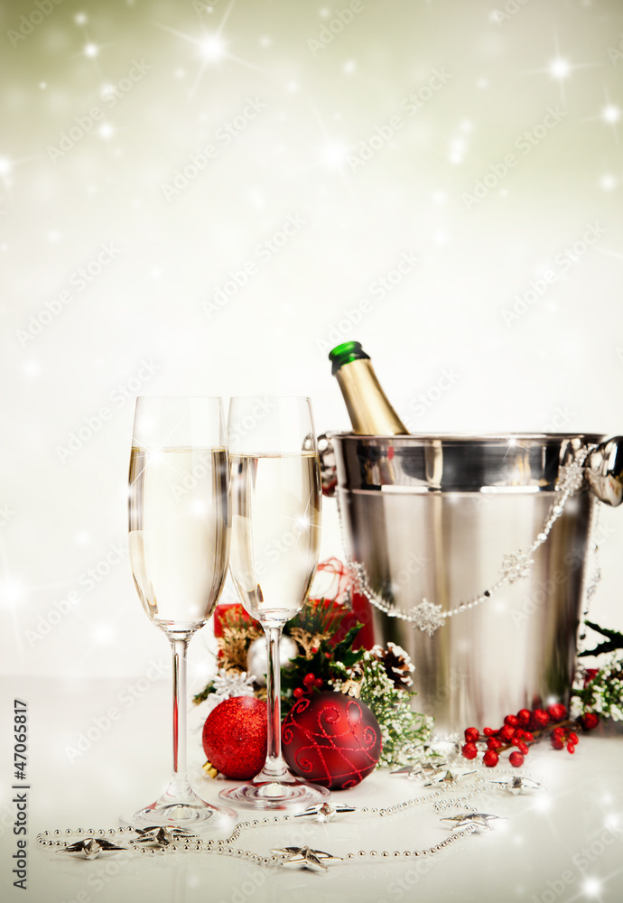  Celebration theme with champagne wine