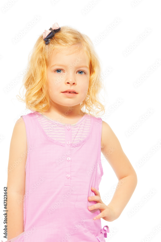 Portrait of young blond girl