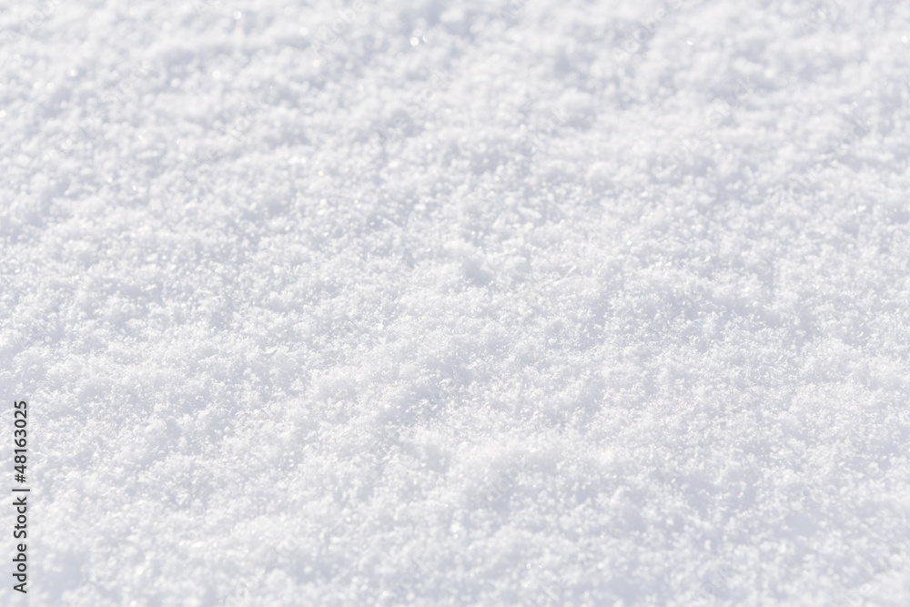 雪质感背景，冬季天然白色雪粉