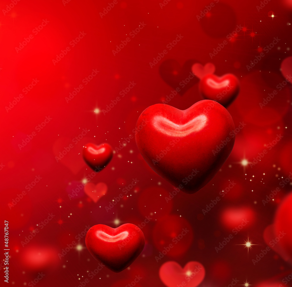 情人节之心背景。情人节红色抽象壁纸