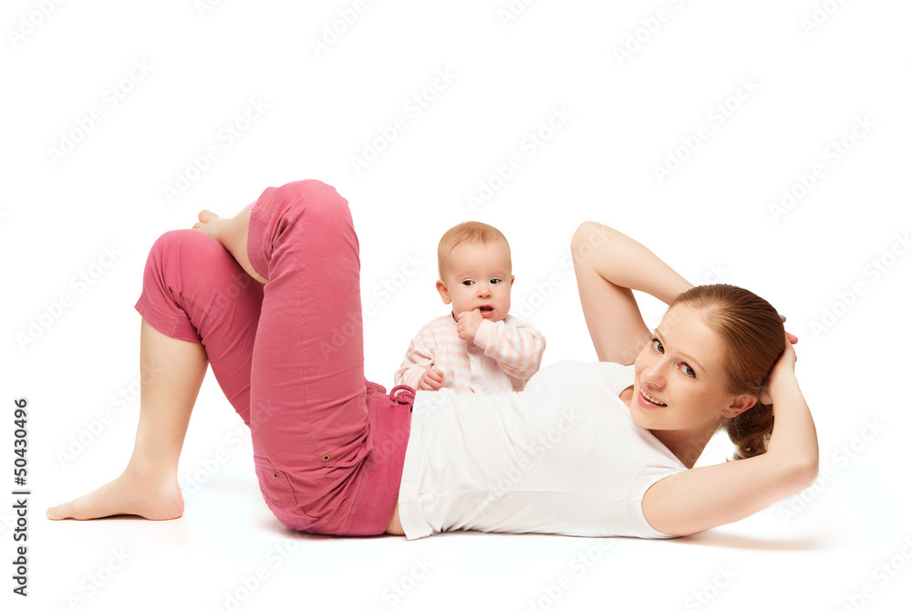 mother and baby gymnastics, yoga exercises