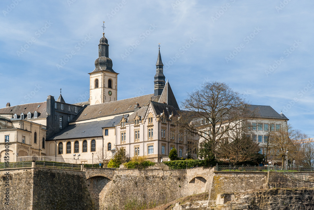 View of St. Michael Church in Luxembourg city