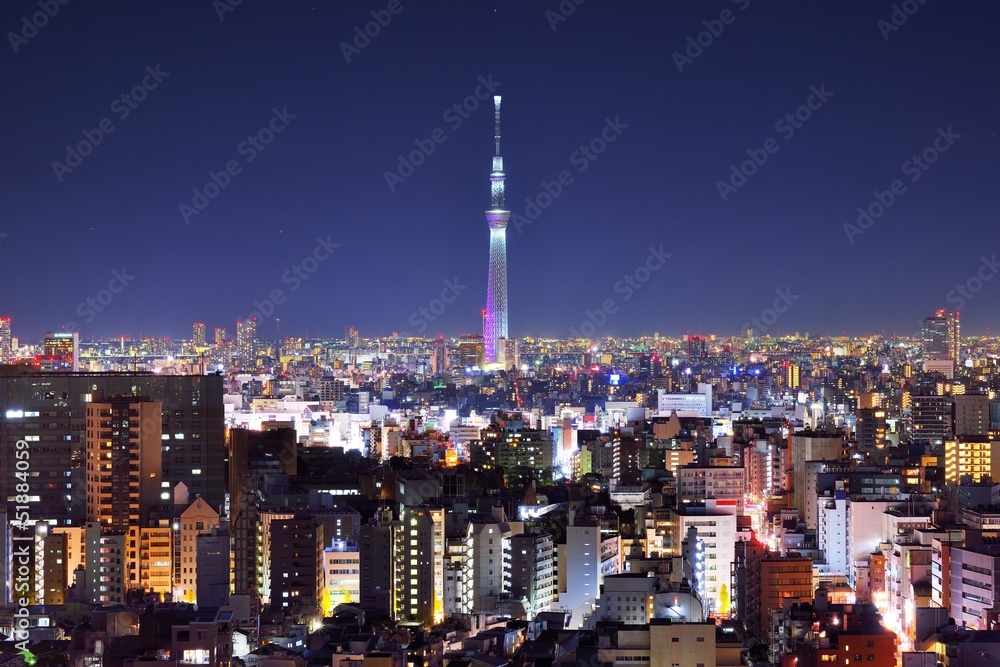 东京塔和天际线