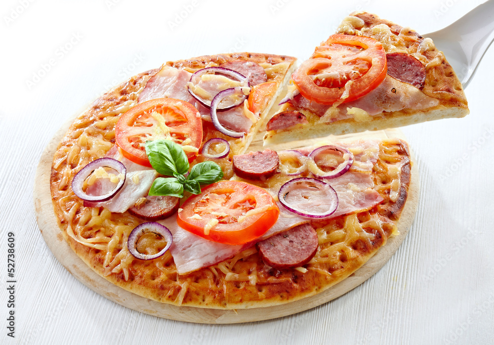 萨拉米番茄披萨