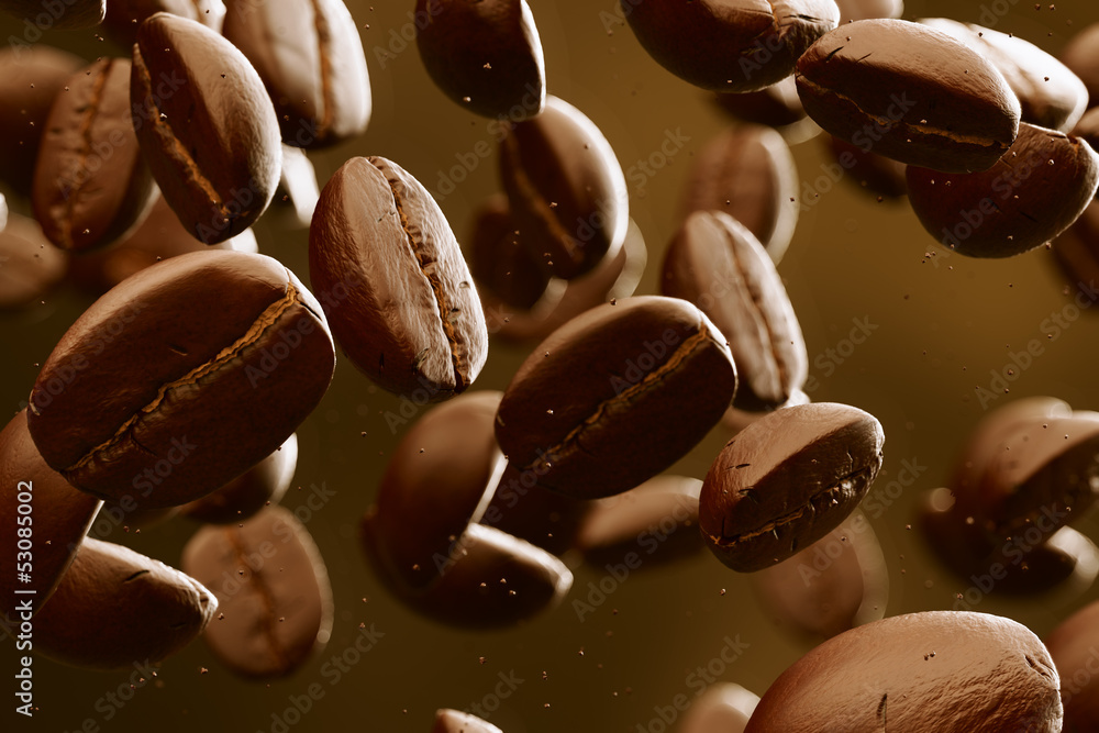 咖啡豆。