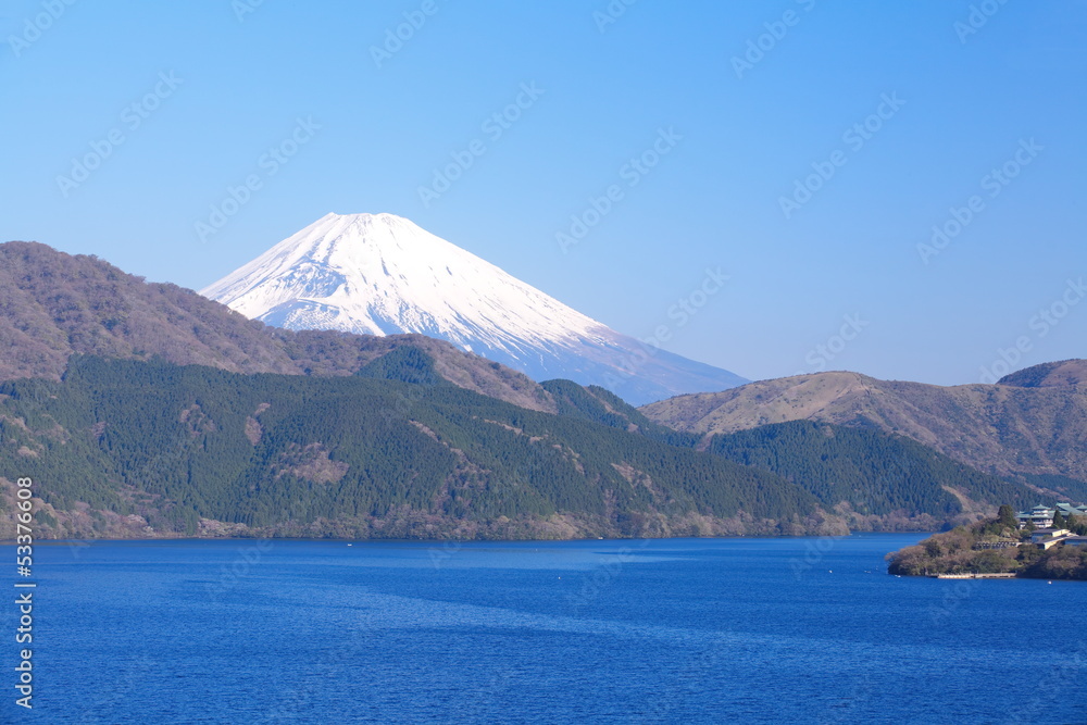 箱根日本春天的富士山