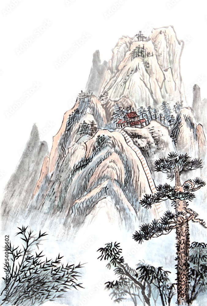 《高山中国画》