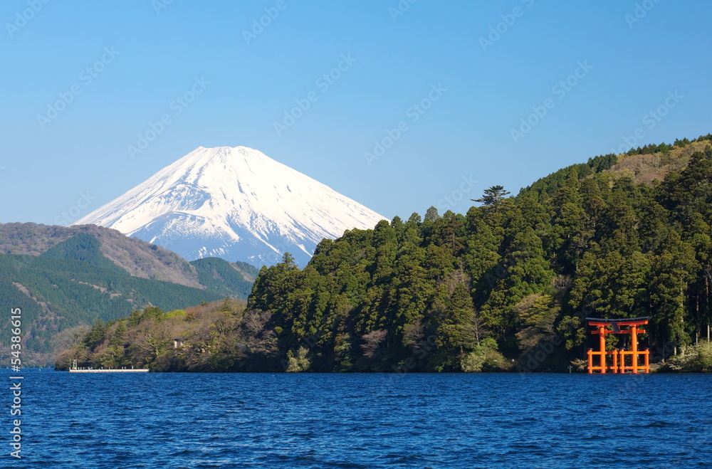 春天的富士山