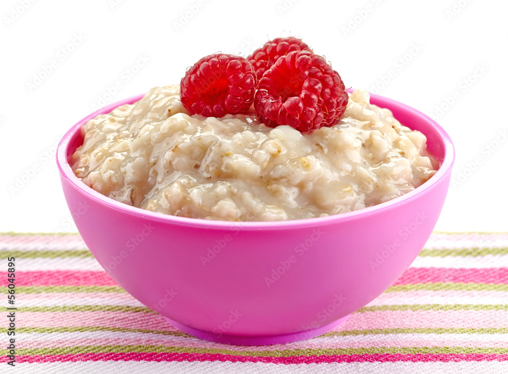 Bowl of oats porridge
