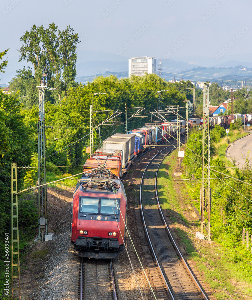 瑞士货运列车在德国